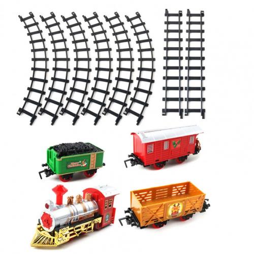 Electric Train Toy Set Railway Tracks Sets Matte Texture Retro Festive Classic Train Toy Set Toy for Children