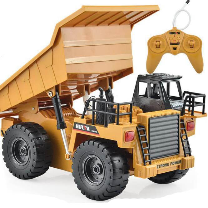 Huina 1540 RC Truck 2.4G 6 Channel Remote Control 540 Metal Dump Truck 4 Wheel Realistic Machine toys