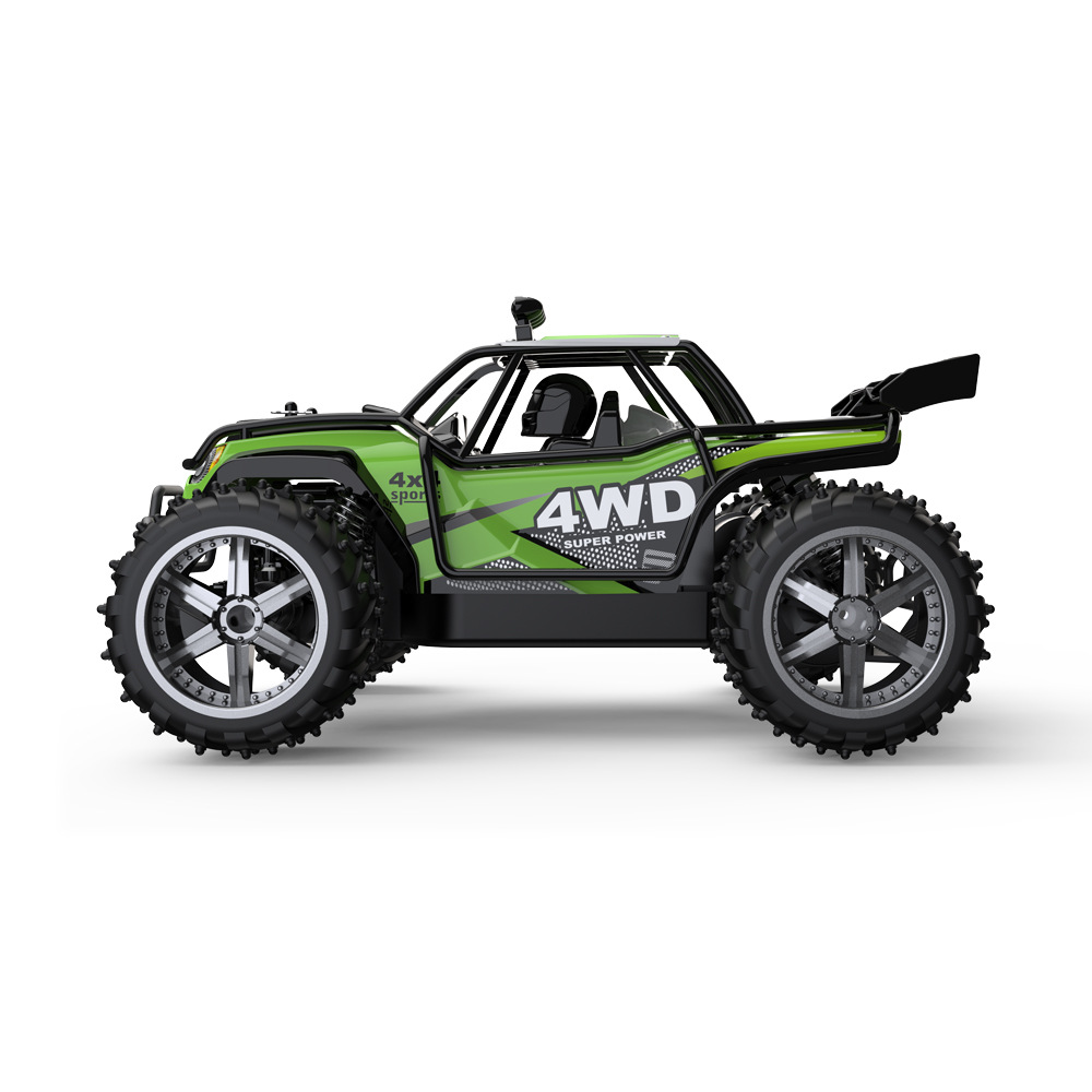 80 Meters 2.4g Wireless Electric Remote Control Toy Car Off-road Four-wheel Drive Climbing Car High-speed Car Summer Beach ToysType:Green