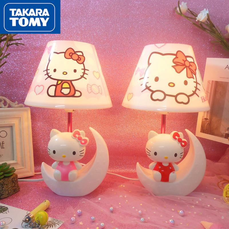 TAKARA TOMY Fashion Creative Cartoon Hello Kitty Night Light Tanabata Girl Heart Decoration Simple Sweet Christmas Birthday Gift