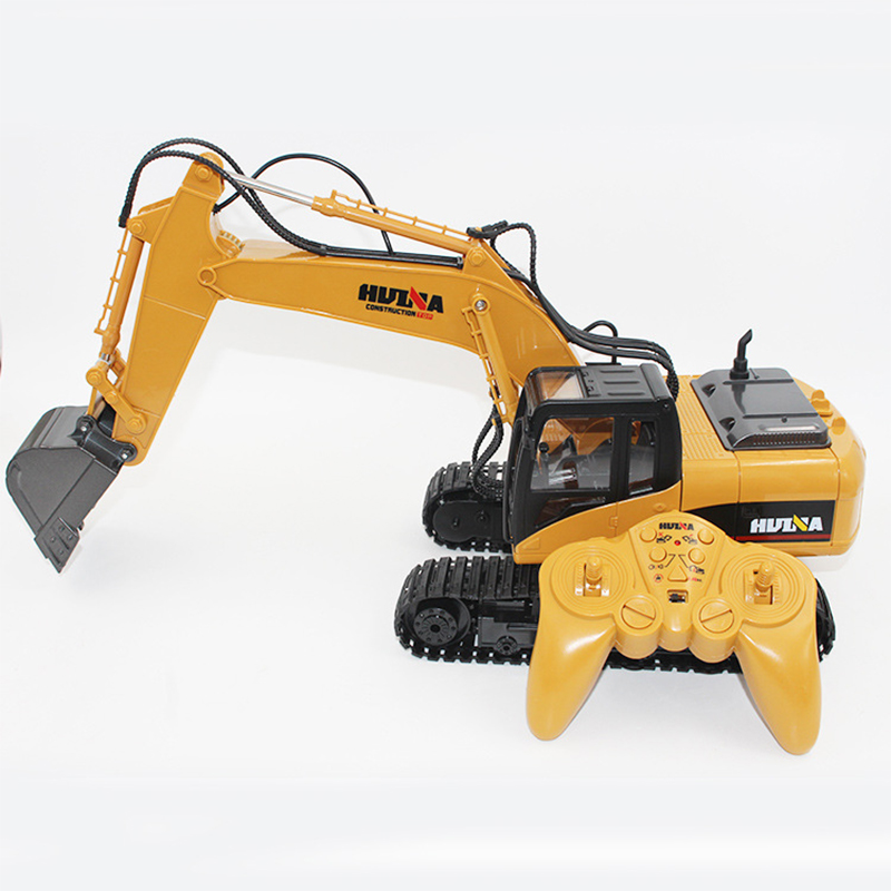 HUINA 1550 1/14 Rotation Alloy Bucket RC Excavator Construction Vehicle Toy Gift remote control toy electric model car crawlerType:white
