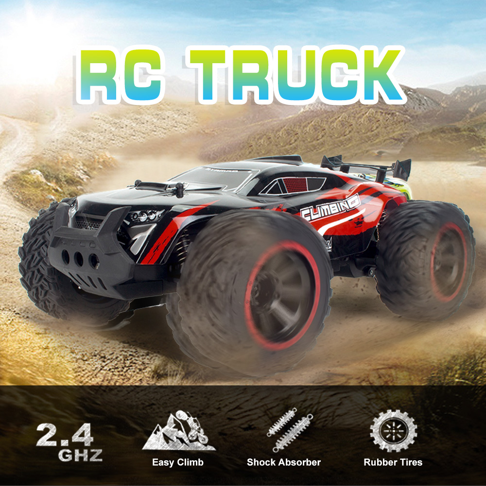 KY-2011A 1/14 Big Foot RC Crawler RC Off-road Car 2.4G 2WD RC CarHigh Speed Lightweight RC Car Toys Gift for Kids Adults RTR