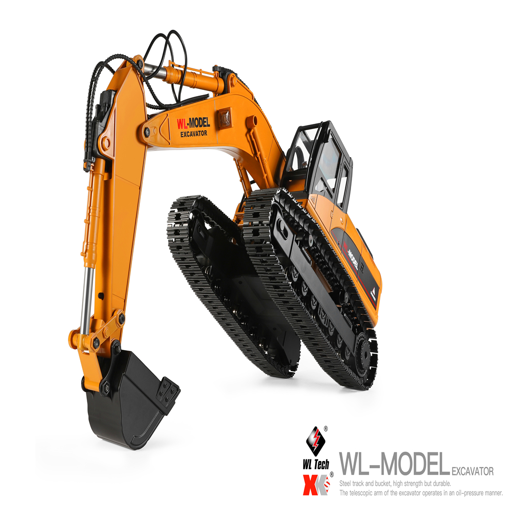 1/16 Scale WLtoys 16800 Radio Control Excavator Model 2.4GHz With Stimulation Sound And Smoker Effects
