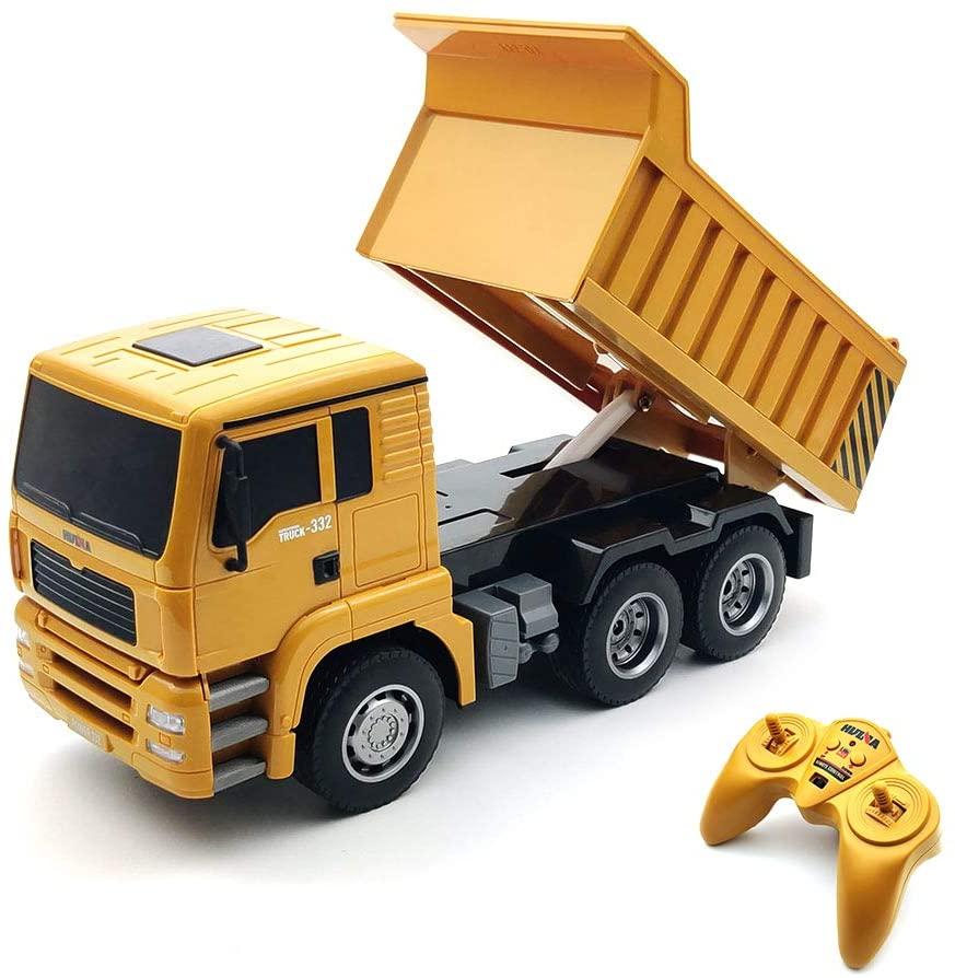Huina 1332 6 Channel Rc Dump Truck Remote Control Construction Vehicle Toy With Sound And Light