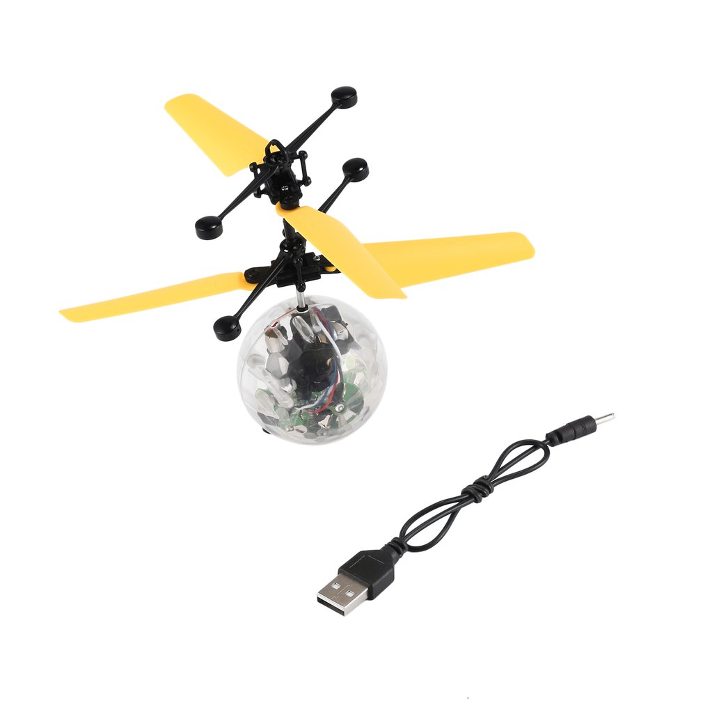 Suspension Helicopter Flying Kids Gift Fancy Education Hand Sensor Interaction Aircraft Toy Children Camouflage Ball Fly Toy