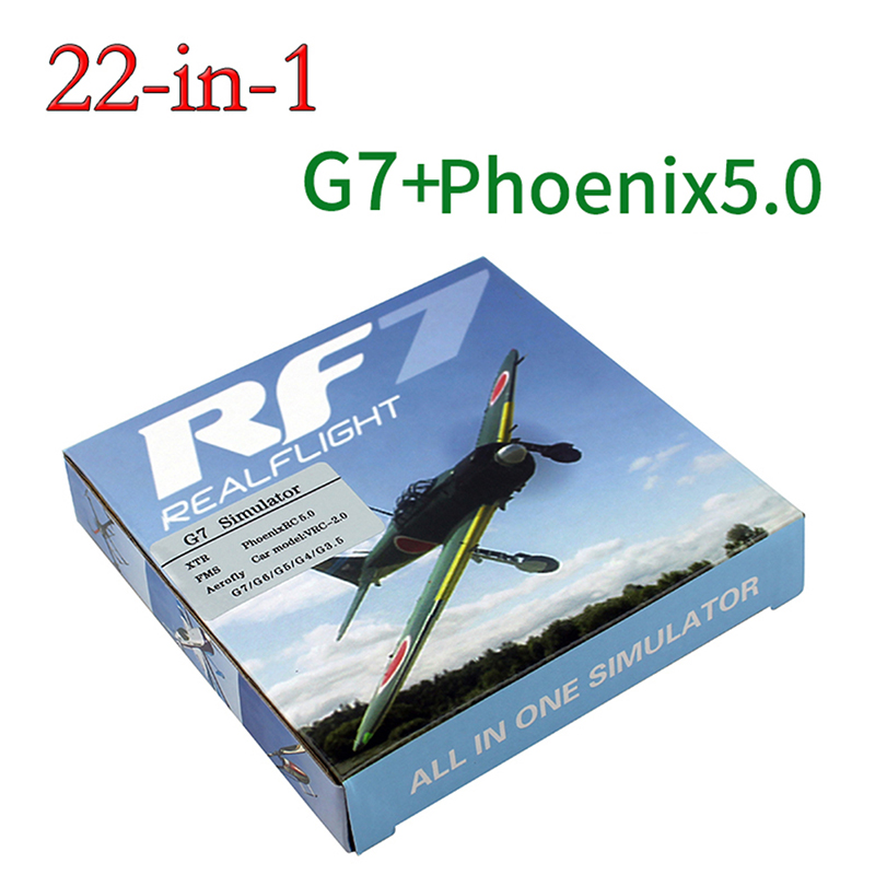 22 in 1 RC Simulator 22in1 USB Simulator for Realflight Support G7.5 G7 G6.5 G5 Flysky FS-I6 TH9X Phoenix5