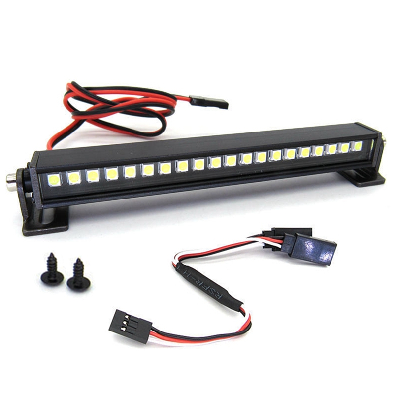 LED Roof Lamp Lights Bar with Conversion Cable for WPL D12 C14 C24 C34 MN D90 MN99S RC Car Upgrade Parts Accessories