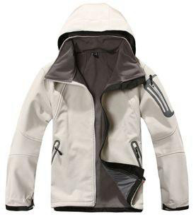 Men's Soft Shell Hooded Jacket TNF White