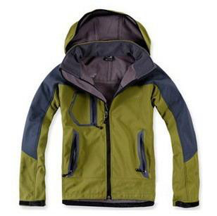 Men's Soft Shell Outerwear Jacket Olive