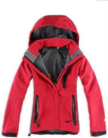 Women's Soft Shell Hooded Jacket TNF Red