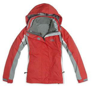 Women's 3 In 1 Triclimate Jacket Red