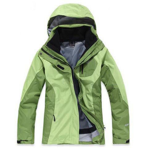Women's 3 In 1 Gore Tex Jacket GreenColor:Black,Size:S